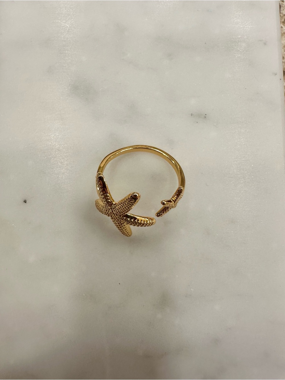 Adjustable starfish ring - Picture 2 of 3